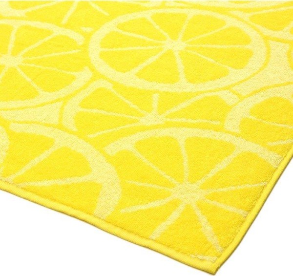 Полотенце махровое Lemon color, 70х130 см, цвет жёлтый