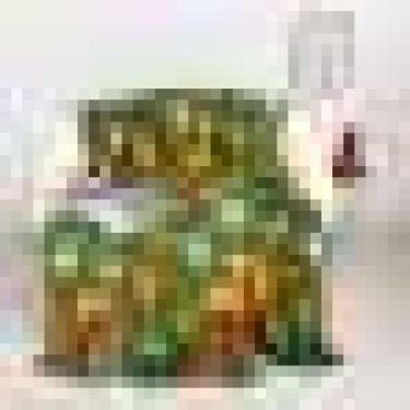 Плед Павлина Новогодняя сказка цв.зеленый, 150х200см, аэрософт 190г/м, пэ100%