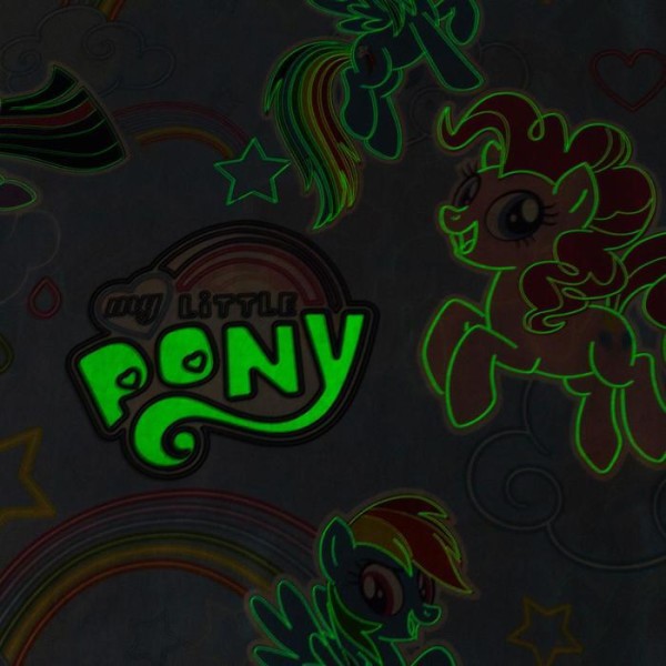 Постельное бельё 1,5 сп Neon Series "Rainbow vibes" My Little Pony 143*215 см, 150*214 см, 50*70 см -1 шт