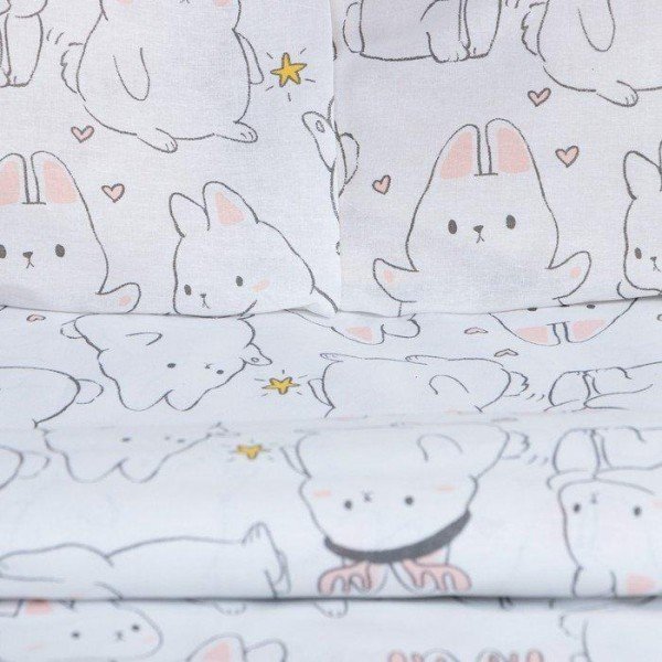 Постельное бельё Этель 1.5 сп Cute rabbits 143х215 см, 150х214 см, 70х70 см - 2 шт