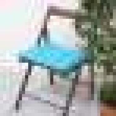 Сидушка на стул "Доляна" Лесная голубика 42х42х7см, 100% хлопок, 165 г/м2