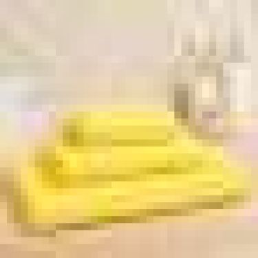 Полотенце махровое Экономь и Я 50*90 см, цв. желтый, 100% хлопок, 350 гр/м2