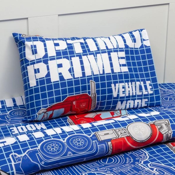 Постельное бельё 1,5 сп Neon Series "Optimus Prime" Transformers 143*215 см, 150*214 см, 50*70 см -1 шт